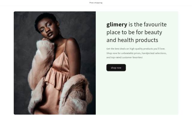 glimery storefront
