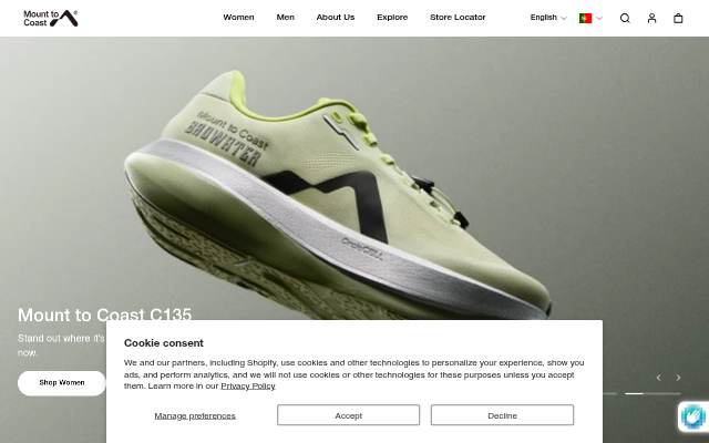 Mount to Coast storefront