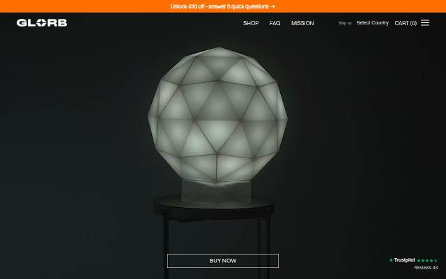 GLORB storefront