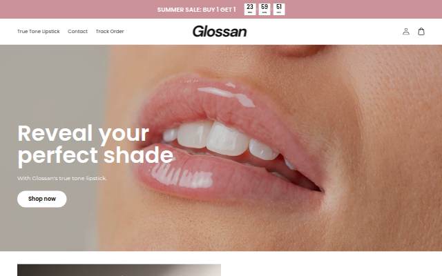 Glossan storefront