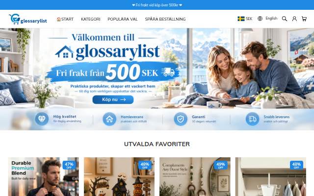Startseite von Glossarylist