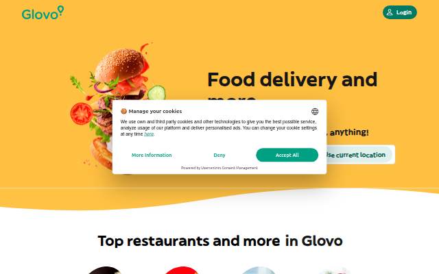 Glovoapp storefront