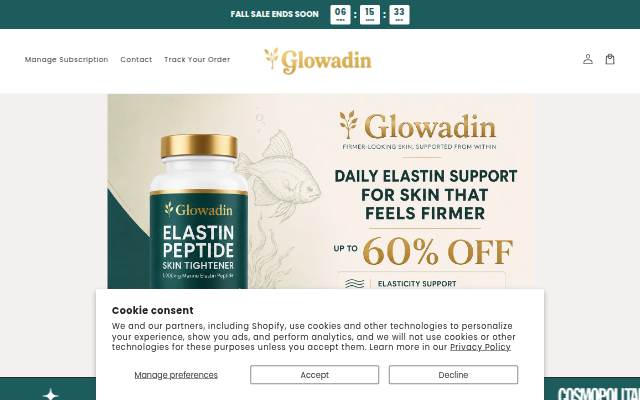 Glowadin storefront