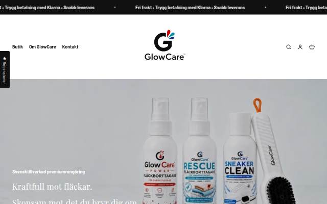GlowCare™ storefront