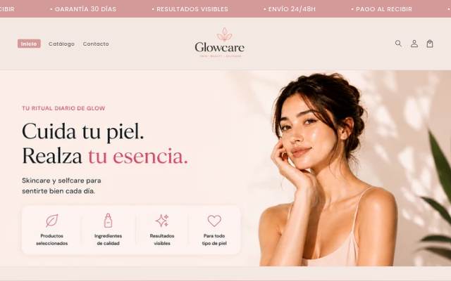 GlowCare storefront