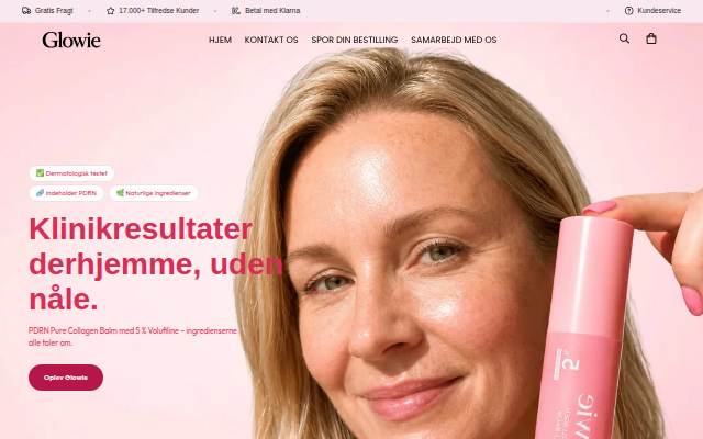 Glowie Danmark storefront