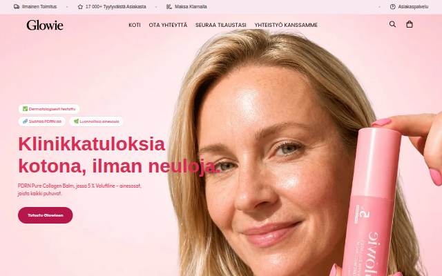 Glowie Suomi storefront