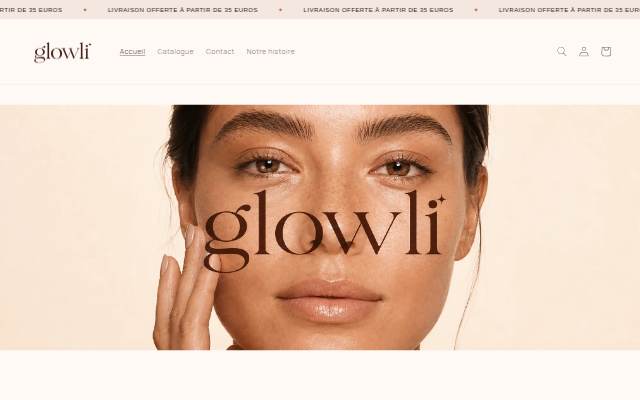 Glowli storefront