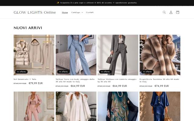 GLOW LIGHTS Online storefront