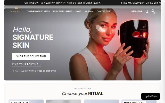 GlowVital storefront