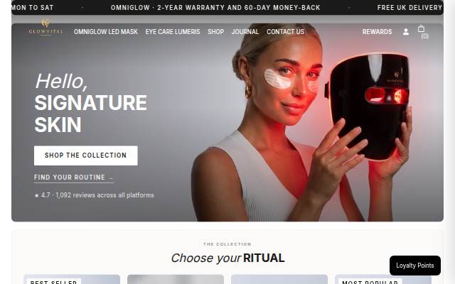Montra da GlowVital
