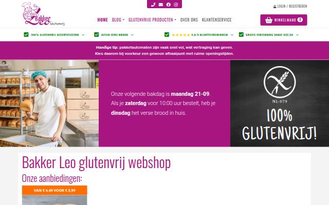 Bakker Leo Glutenvrij storefront