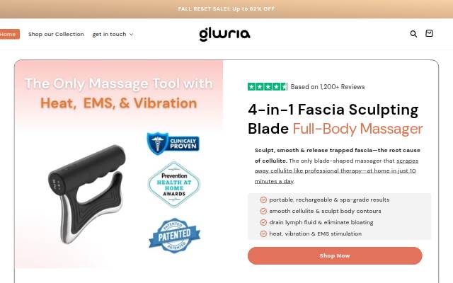 Glwria storefront