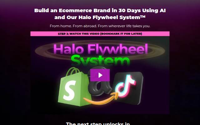 The Halo Flywheel System storefront