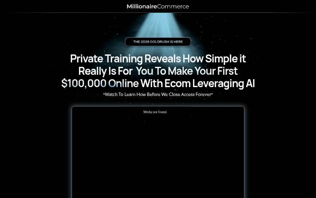 MillionaireCommerce storefront