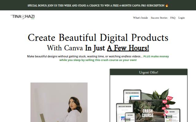 Canva Crash Course with Resell Rights! storefront