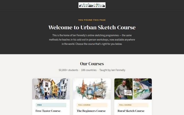 Urban Sketch Course — Learn to Sketch with Ian Fennelly storefront