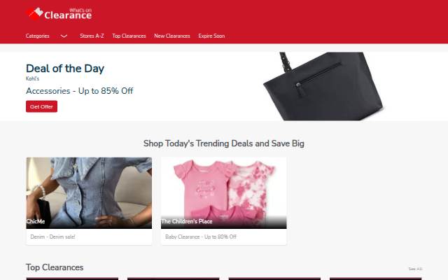 Get the Best Bargains at Our Online Clearances storefront