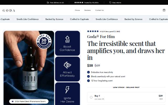 Montra da Goda® For Him — Pheromone Infused Cologne Oil