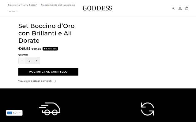 Startseite von goddeess.com