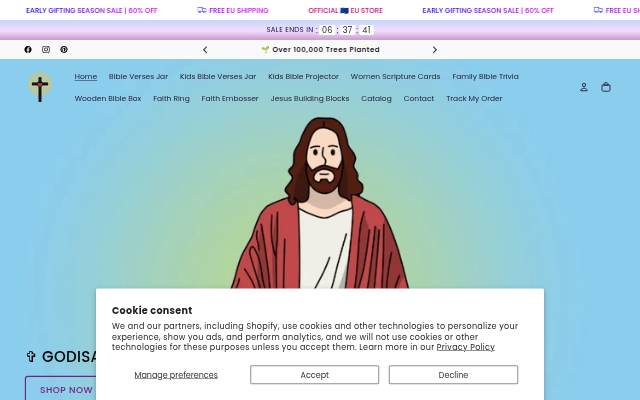 Godisabove USA storefront