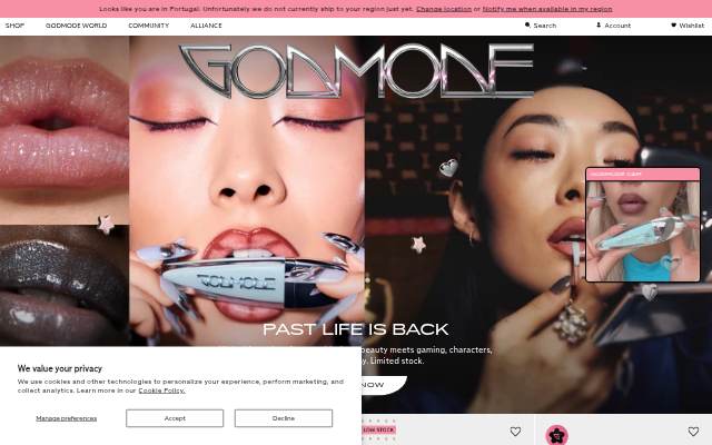 Montra da Godmode Beauty