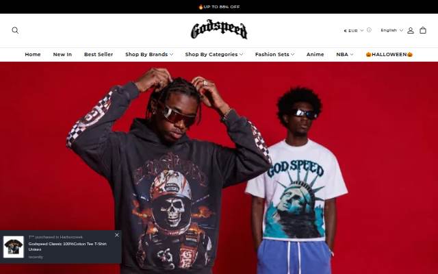 Godspeedshopx storefront