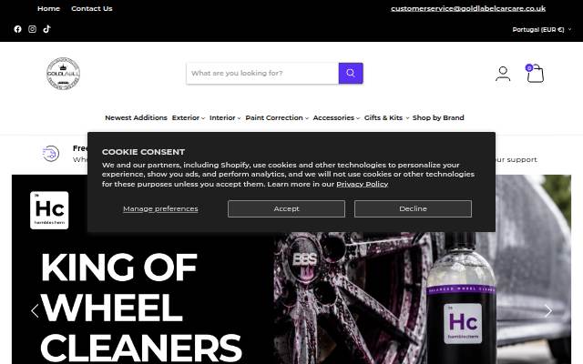 Gold Label Car Care and Detailing Supplies storefront