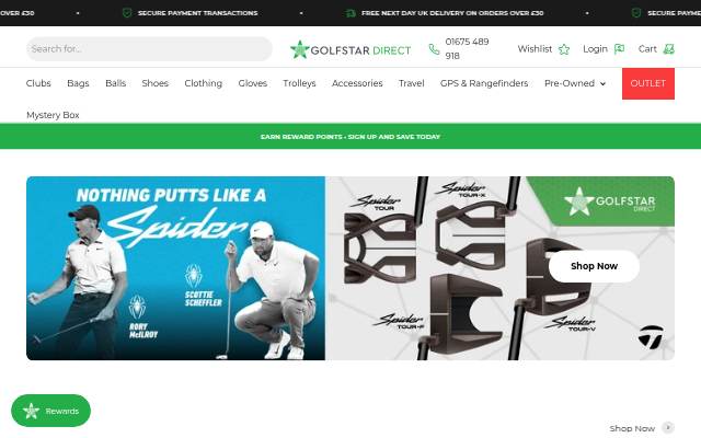 Montra da Golf Star Direct
