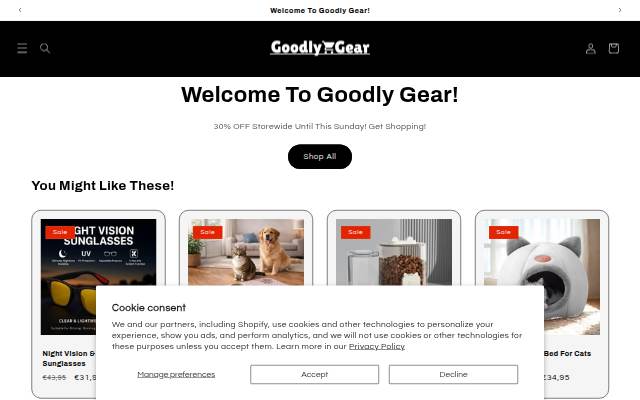 Goodly Gear storefront