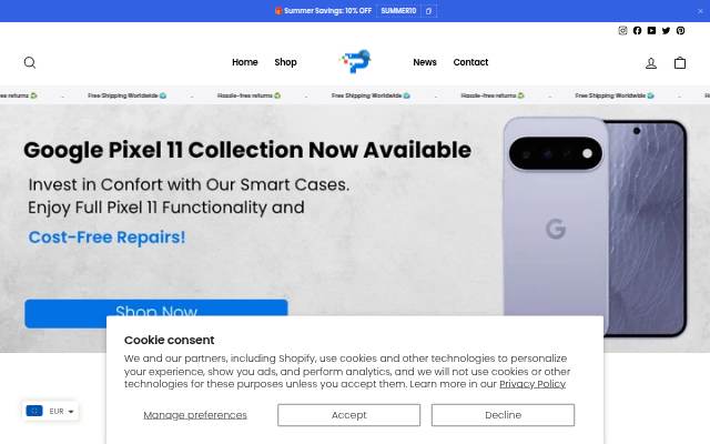 Pixel Case storefront