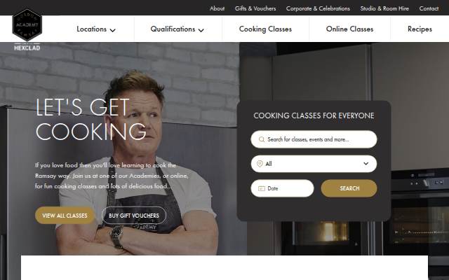 Gordon Ramsay Academy storefront