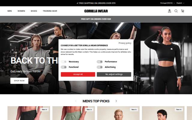 Gorilla Wear Official Store storefront