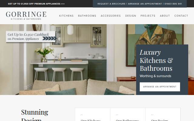 Gorringe Kitchens &amp; Bathrooms storefront