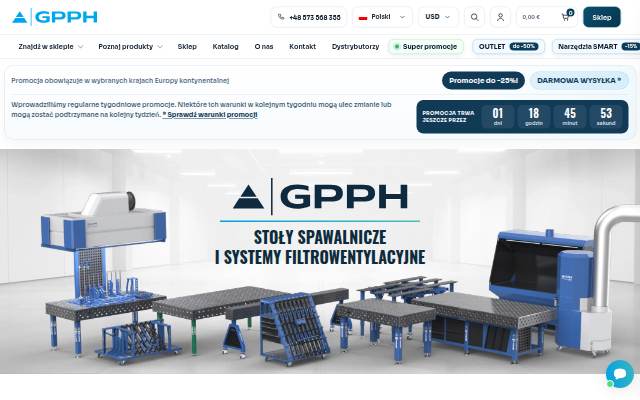 GPPH Stoły spawalnicze storefront