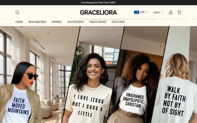 Graceliora-Christian Apparel, Jewelry &amp; Accessory storefront