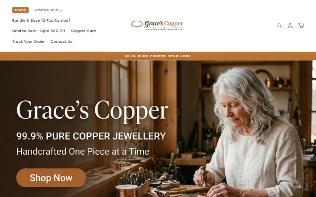 Grace's Copper storefront