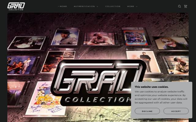 Startseite von GradCollection