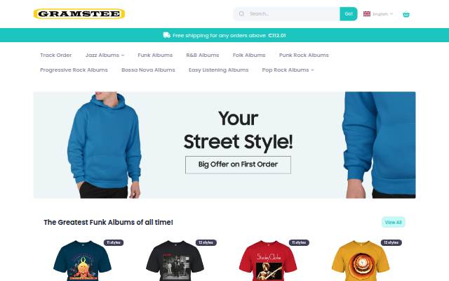 Gramstee storefront
