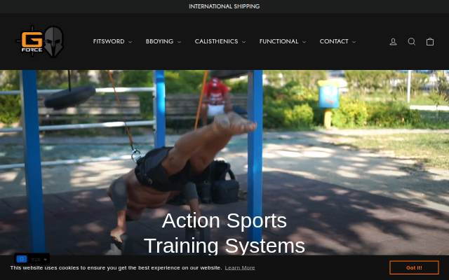 gravityforcetraining.com storefront