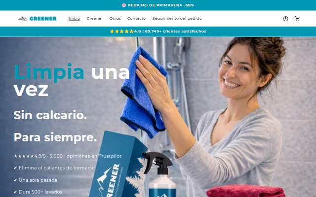 GREENER - El poder de la limpieza storefront