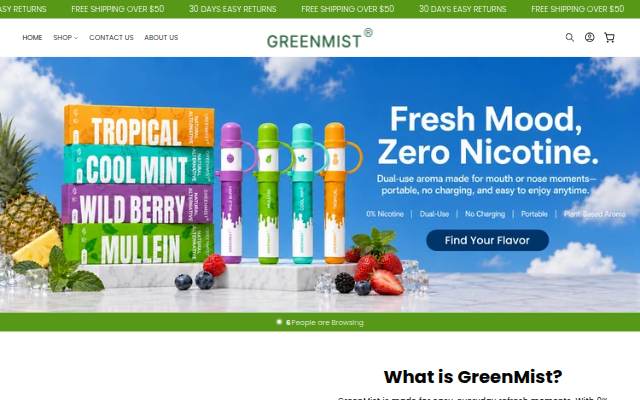 GreenMist storefront