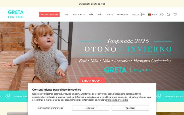 Greta Baby Kids storefront