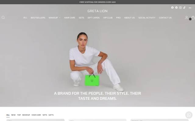 Greta Lion storefront