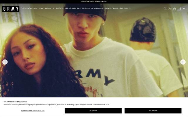 Grimey storefront