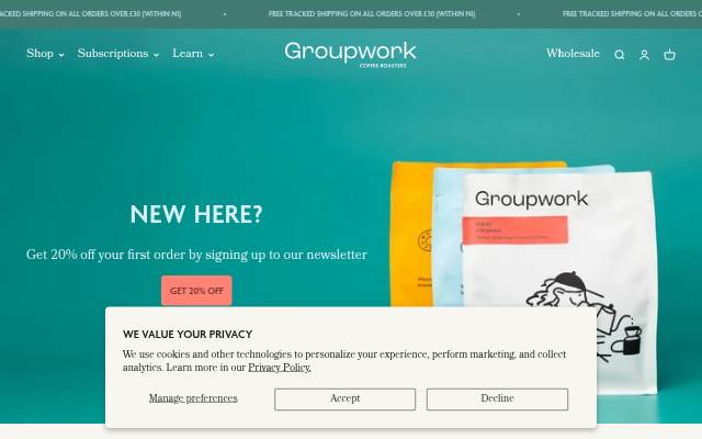 Groupwork Coffee storefront
