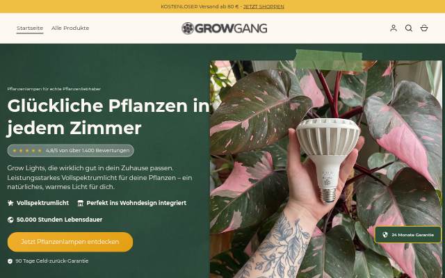 Grow Gang storefront