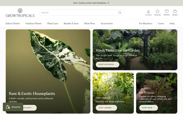 GrowTropicals storefront