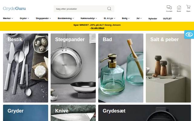 Startseite von GrydeGuru.dk