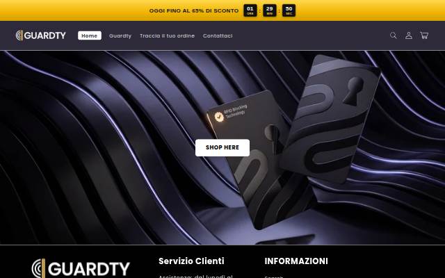 Startseite von Guardty